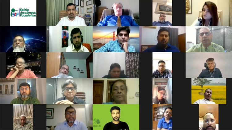 লাইভ ওয়েবনারের মাধ্যমে আত্ম প্রকাশ করলো সেফটি আ্যাওয়ারনেস ফাউন্ডেশন