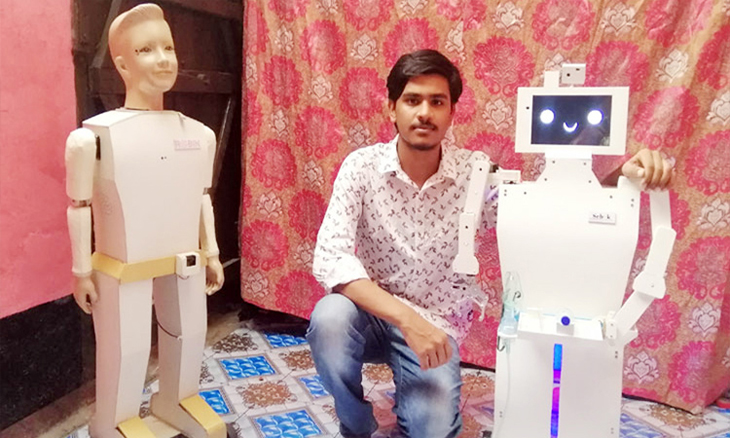 করোনা রোগীর সেবায় অভূতপূর্ব রোবট ‘সেবক’ উদ্ভাবন কলেজছাত্র শুভ