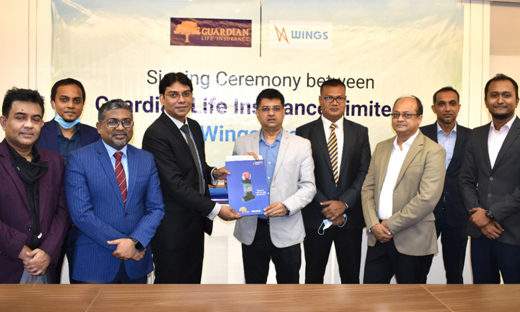 উইংস গ্রুপ ও গার্ডিয়ান লাইফের মধ্যে গ্রুপ ইন্স্যুরেন্স চুক্তি স্বাক্ষর