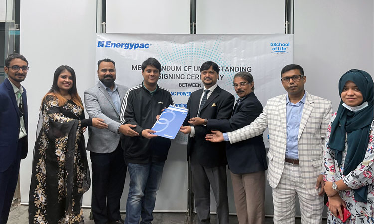 এনার্জিপ্যাক ও গ্লোকাল লার্নিং ম্যানেজমেন্ট লিমিটেডের মধ্যে সমঝো তা চুক্তি স্বাক্ষর
