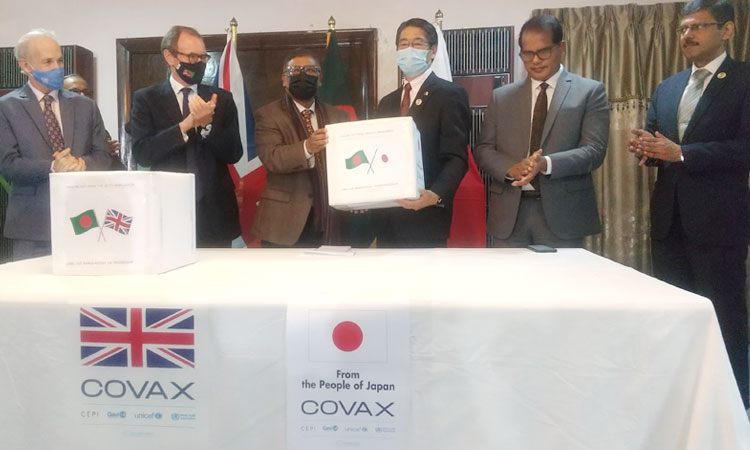 7.9 lakh COVID-19 Vaccines from Japan arrive in Bangladesh