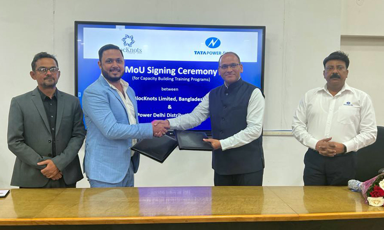 ক্যাপাসিটি বিল্ডিং প্রোগ্রাম পরিচালনার জন্য টাটা পাওয়ার ডিডিএল ও ব্লকনটসের মধ্যে চুক্তি ক্যাপাসিটি বিল্ডিং প্রোগ্রাম পরিচালনার জন্য টাটা পাওয়ার ডিডিএল ও ব্লকনটসের মধ্যে চুক্তি