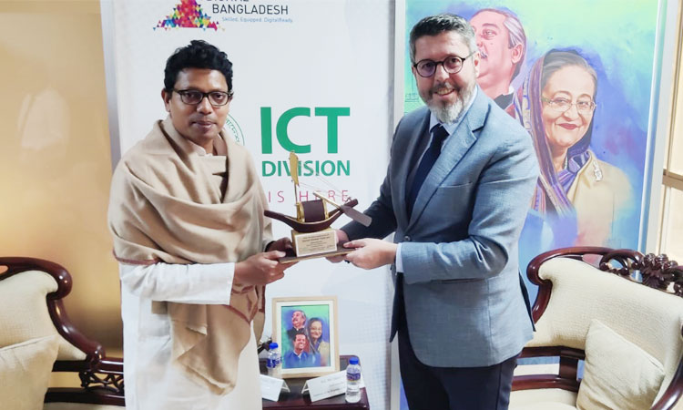 আইসিটি প্রতিমন্ত্রীর সাথে কসোভোর রাষ্ট্রদূতের বৈঠক